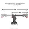 GOWE 50cm Rail Shooting Video Stabilizer Retractable Track Dolly Slider for DSLR Camera Camcorder Ball Head Tripod Max Load 6Kg view 2