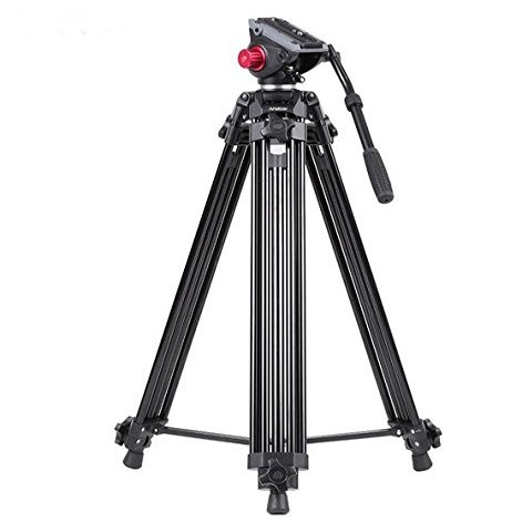 GOWE Professional Aluminum Alloy Camera Tripod Panorama Fluid Hydraulic Head Ballhead Tripod for Canon Nikon Sony DSLR Camera
