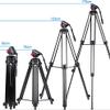 GOWE Professional Aluminum Alloy Camera Tripod Panorama Fluid Hydraulic Head Ballhead Tripod for Canon Nikon Sony DSLR Camera view 3