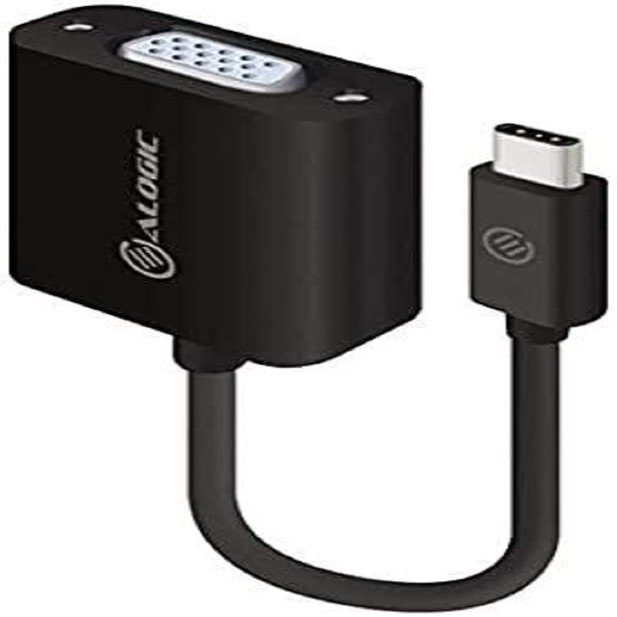 Alogic 15cm Usb-C To Vga Adapterblack