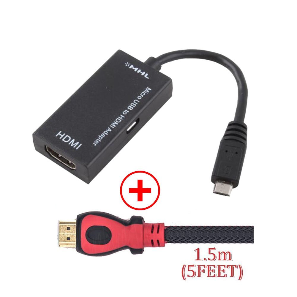 1080P MHL (5pin) Mirco USB to HDMI Cable HDTV Adapter for Samsung for Samsung S2 i9300 for SONY Xperia Z1 Z2 Z3 for HTC ONE M7