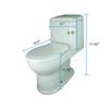 Renovators Supply Potty Training Toilet 12 In. White Ceramic Toddler Potty Training Toilet With Round Seat, Pack Of 2 view 4