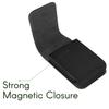 AGOZ Golf GPS Belt Clip Case Compatible with SkyGolf SkyCaddie SX400 TourBook Golf GPS, Vertical Leather Pouch Holster with Swivel Belt Clip and Magnetic Closure - 5.75" x 2.75" x 0.75" Black view 2