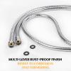 Klabb 96-Inch Extra Long Stainless Steel Shower Hose  Flexible, Anti-Kink Handheld Shower Head Hose with Brass Fittings, Leak-Proof, Corrosion-Resistant, Easy to Install Universal Replacement view 2