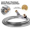 Klabb 59 Inch/150cm Stainless Steel Handheld Shower Hose, Flexible and Durable Replacement Hose with Brass Insert and Nut view 4