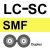 10Gtek Fiber Patch Cable - LC to SC OS2 1G/10G Singlemode Jumper Duplex 9/125 LSZH Fiber Optic Cord, Yellow, 1-Meter(3.3-ft) view 4