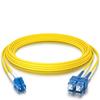 10Gtek Fiber Patch Cable - LC to SC OS2 1G/10G Singlemode Jumper Duplex 9/125 LSZH Fiber Optic Cord, Yellow, 10-Meter(32.8-ft) view 1