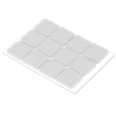 Metaltex Felt Glides Square 2x2cm 12 Pieces, Other, Brown, 12-Piece