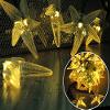 ELEOPTION 6M LED Solar Powered, IP65 Waterproof 30 LEDs with 2 Modes Steady On/Flash Multi-Function for Outdoor Indoor (Starfish, Yellow) view 3