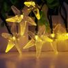 ELEOPTION 6M LED Solar Powered, IP65 Waterproof 30 LEDs with 2 Modes Steady On/Flash Multi-Function for Outdoor Indoor (Starfish, Yellow) view 4