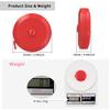 DiCUNO 60-Inch 1.5 Meter Soft and Retractable Tape Measure (3Pcs of Red with Soft Tape) view 2