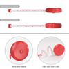 DiCUNO 60-Inch 1.5 Meter Soft and Retractable Tape Measure (3Pcs of Red with Soft Tape) view 3