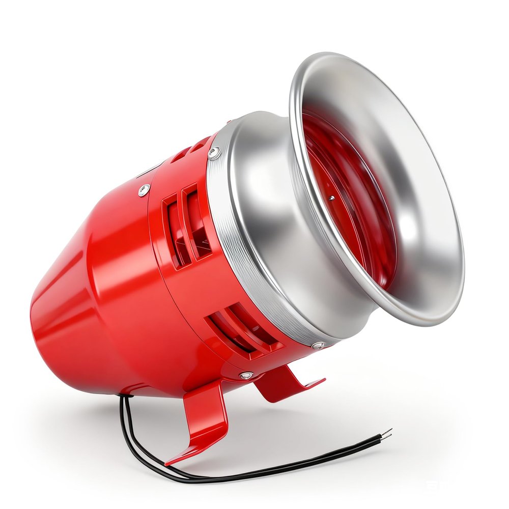Baomain MS-390 24V DC 3.1A Motor Siren - 125dB Industrial Alarm with Metal Housing for Security Systems & Emergency Alerts