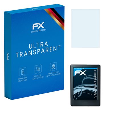 atFoliX Screen Protection Film compatible with Amazn Kindl 8 Model 2016 Screen Protector, ultra-clear FX Protective Film (2X)