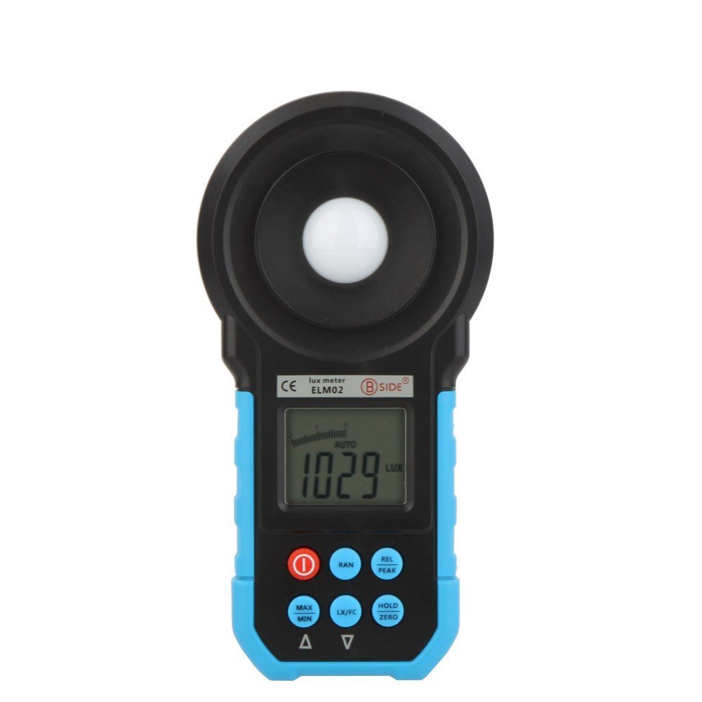 BSIDE ELM02 Auto Range Digital LCD Lux/FC Meter Light Illuminance Meter 20~200000Lux