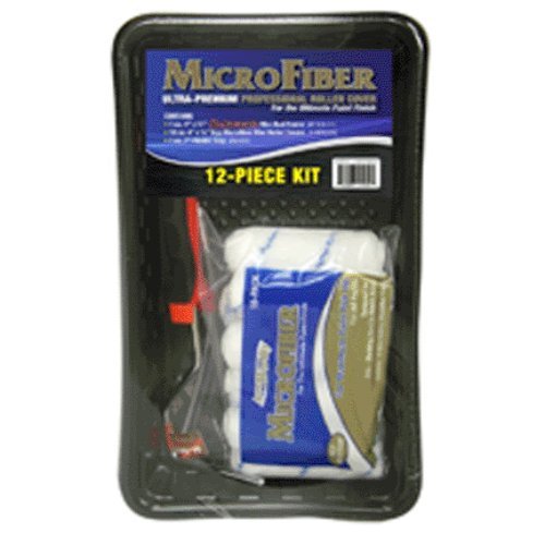 Arroworthy 1808021 Microfiber Paint Brush & Roller Cover Kit - 12 Piece