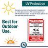 Mysignboards Warning This Property Under 24 Hour Video Surveillance Sign Security CCTV Aluminum - Metal - You are Being Watched!!! view 3
