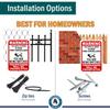 Mysignboards Warning This Property Under 24 Hour Video Surveillance Sign Security CCTV Aluminum - Metal - You are Being Watched!!! view 4