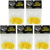 (50) Flat Yellow Plastic Record Adapters - Snap in Inserts to Make 7" 45rpm Records Fit on Standard Record Players - 5 packs of 10#07MR10YE view 1