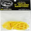 (50) Flat Yellow Plastic Record Adapters - Snap in Inserts to Make 7" 45rpm Records Fit on Standard Record Players - 5 packs of 10#07MR10YE view 2
