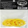 (50) Flat Yellow Plastic Record Adapters - Snap in Inserts to Make 7" 45rpm Records Fit on Standard Record Players - 5 packs of 10#07MR10YE view 3