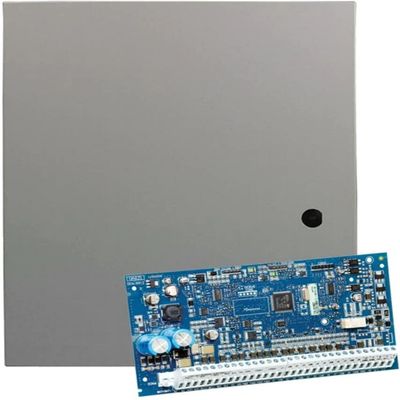 DSC HS2128NKCP01 PowerSeries Neo Control Panel with CP01 Software in Large Cabinet; No Keypad; 8 On-Board Zones; Template Programming; 8 Partitions; 1000-event Buffer; 95 User Codes