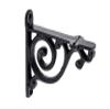 Richelieu | 3 15/16-inch x 3 9/16-inch Rustic Shelf Bracket, Matte Black view 1
