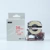 IDIK Red on Clear Label Tape ST36RW/LC-7TRN 36mm 8m Compatible for kingjim/epson TepraPro and Labelworks Printer view 1