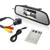 Eaglerich 4 LED Reverse Parking Camera Night Vision+ 4.3 Inch LCD Rearview Mirror Monitor Kit for Car Rear Reversing Backup view 1