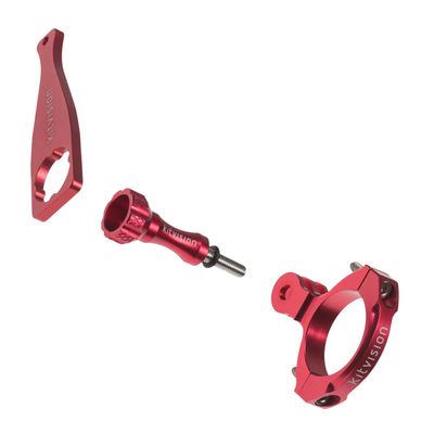 Kitvision Pro Aluminium Bar Mount for Action Camera Including Kitvision Edge HD10/Splash/Escape 5/Escape 5W and GoPro Hero (3, 3+ or 4) - Red