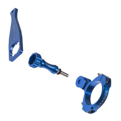 Kitvision Pro Aluminium Bar Mount for Action Camera Including Kitvision Edge HD10/Splash/Escape 5/Escape 5W and GoPro Hero (3, 3+ or 4) - Blue
