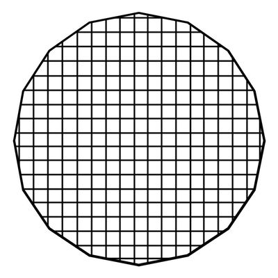 24in (60cm) Eggcrate Grid for Pro Studio Solutions EZ-Pro Beauty Dish and Softbox Combo - 50 Degree Grid (2x2x1.5 Openings)