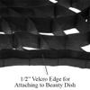 24in (60cm) Eggcrate Grid for Pro Studio Solutions EZ-Pro Beauty Dish and Softbox Combo - 50 Degree Grid (2x2x1.5 Openings) view 4