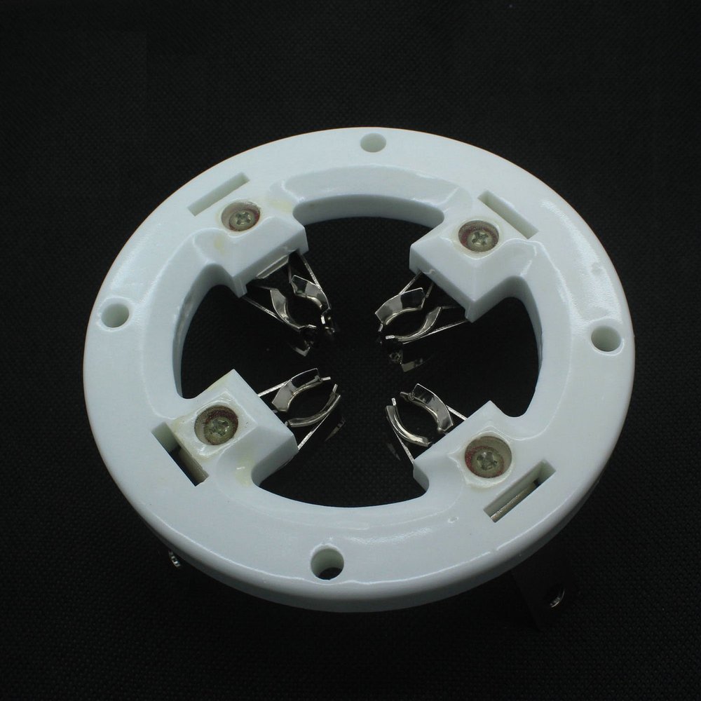 10Pcs 4PIN Ceramic Vacuum Tubes Socket fr FU605 TB5-2500 7092 Power Launch Valve