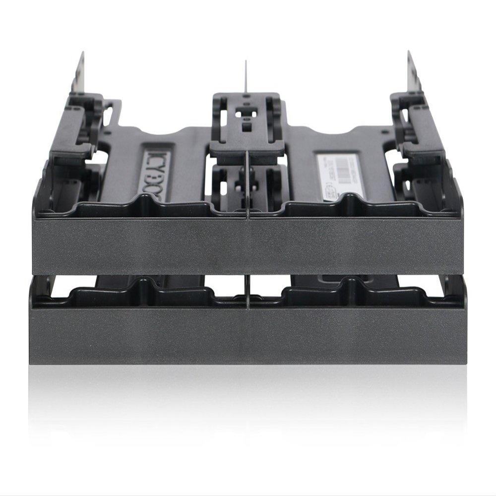 ICY Dock Flex Fit Quattro MB344SP Mounting Frame for 4 x 2.5 Inches (6.4 cm) SSD/HDD in 1 x 5.25 Inches (13.3 cm)