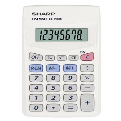 SHARP EL233SB CALCOLATRICE TASCABILE 8 CIFRE