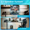 Acoustic Audio by Goldwood Bluetooth 2.1 Speaker System 2.1-Channel Home Theater Speaker System, Black (AA2170) view 3