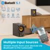 Acoustic Audio by Goldwood Bluetooth 2.1 Speaker System 2.1-Channel Home Theater Speaker System, Black (AA2170) view 4