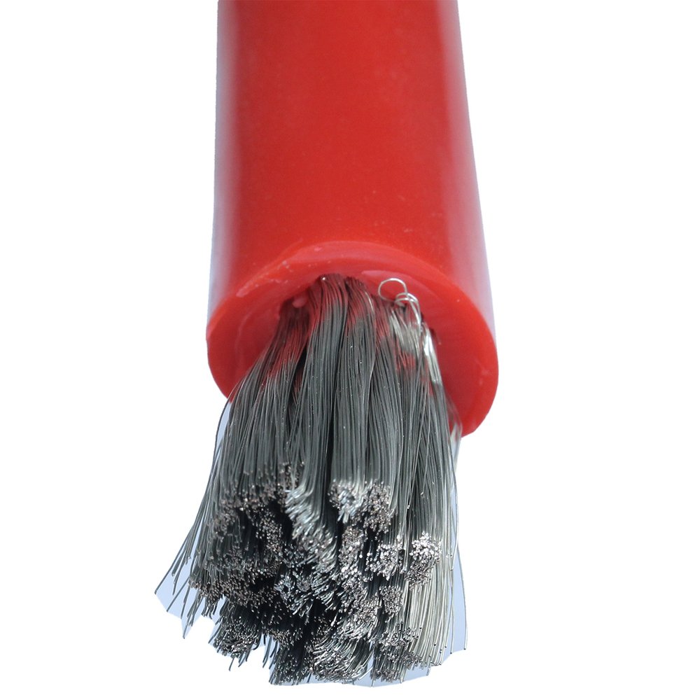 2/0 Gauge Tinned Oxygen Free Copper Wire (03 ft, Red)