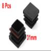 uxcell 8pcs Plastic Table Chair Legs Square Tube Inserts End Blanking Caps view 2