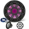 KICKER 10 Inch Marine Subwoofer with RGB LED Charcoal Grille view 1