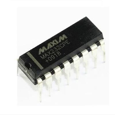 5pcs IC MAX232CPE MAX232 2DVR/2RCVR RS232 5V 16-DIP NEW