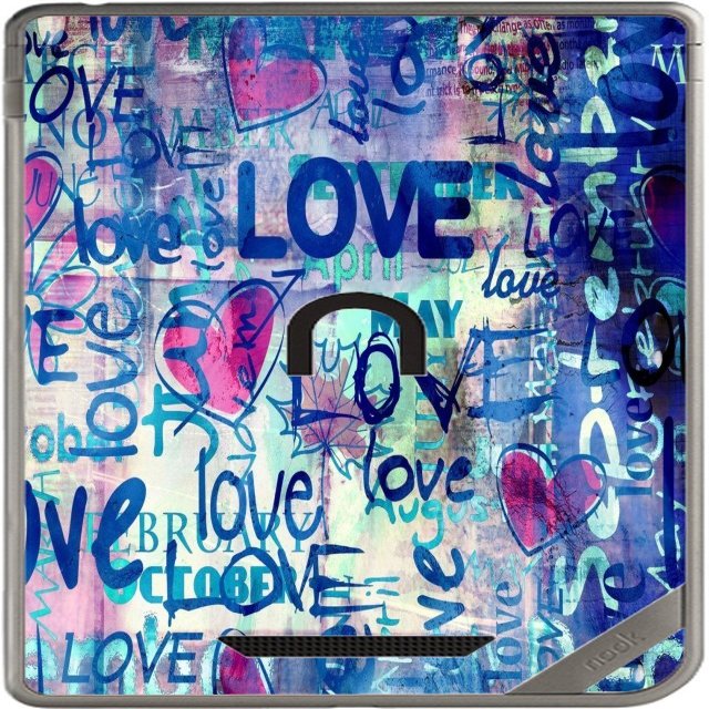 Graffiti Love All You Need is Love Vinyl Decal Sticker Skin by Debbie's Designs for Nook Color & Nook Tablet by Barnes and Noble