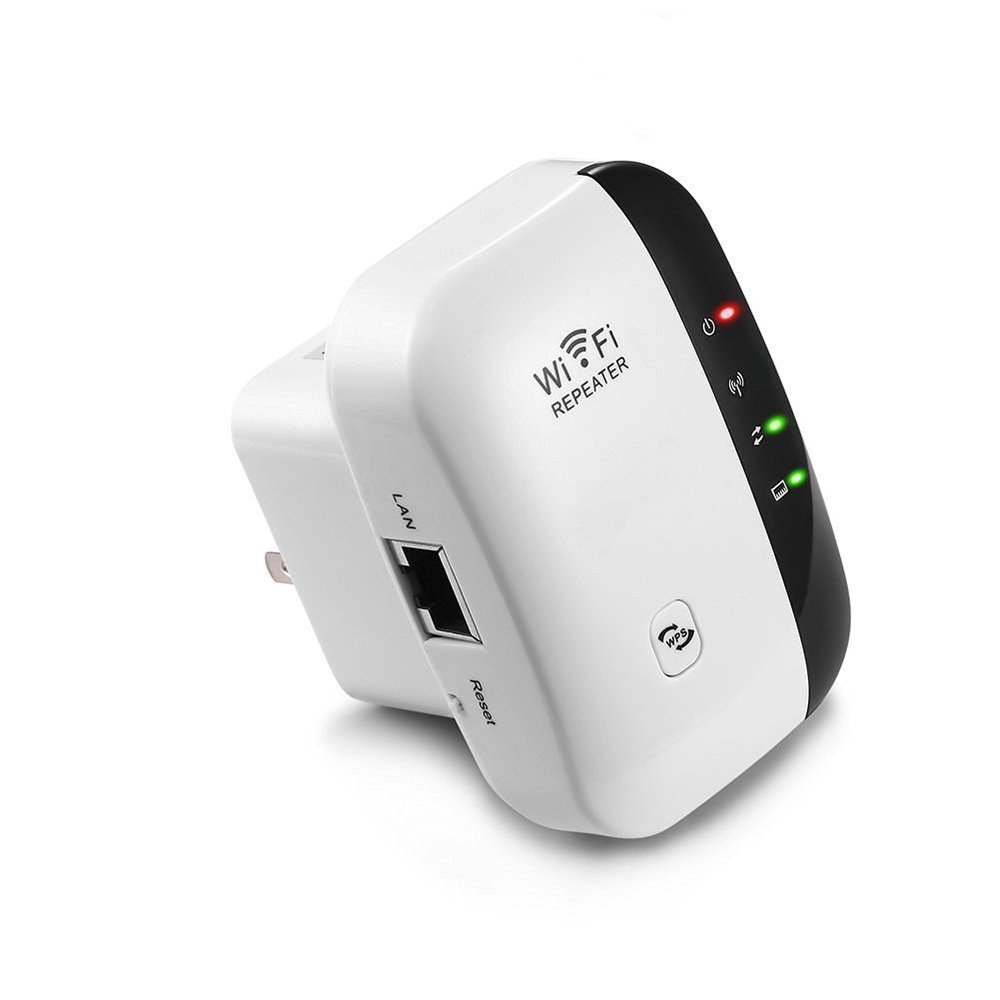 DirectNine Basics WiFi Range Extender,AMAKE Wireless-N Mini Repeater 2.4G LAN AP High Speed Signal Booster Access Point Amplifier Network Adapter WLAN Router Repeater/AP Modes Comply 802.11 with WPS(US Plug)