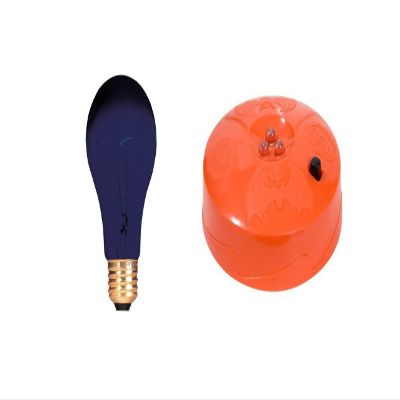 Halloween Bundle Black Light 75 Watt and Pumpkin Strobe Light