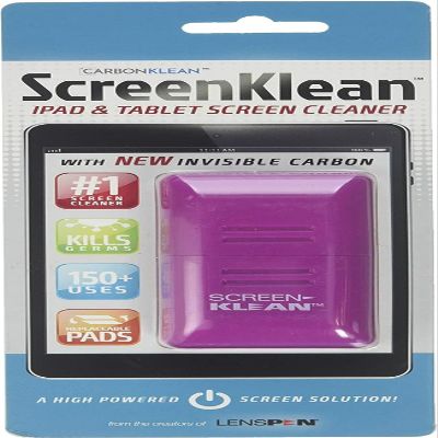 CarbonKlean ScreenKlean Tablet Screen Cleaner - Compatible with iPad, Android & Amazon Tablet - with Carbon Microfiber Tech - Injected Purple - 1 Count