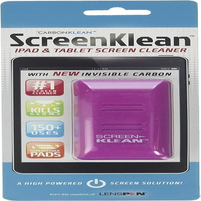 CarbonKlean ScreenKlean Tablet Screen Cleaner - Compatible with iPad, Android & Amazon Tablet - with Carbon Microfiber Tech - Injected Purple - 1 Count