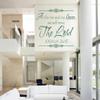 As for Me and My House We Will Serve The Lord Wall Decals Stickers, Green, 36" view 1