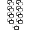 Theater Solutions RK8W in Wall Installation Rough in Kit for 8" Speakers 9 Pair Pack view 1