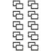 Theater Solutions RK8W in Wall Installation Rough in Kit for 8" Speakers 10 Pair Pack view 1